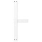 vidaXL Gambe Tavolino da Caffè a T 2 pz Bianco 70x25x(30-31)cm Acciaio vidaXL Gambe Tavolino da Caffè a T 2 pz Bianco 70x25x(30-31)cm Acciaio
