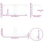 vidaXL Gambe Tavolino da Caffè a T 2 pz Bianco 70x25x(30-31)cm Acciaio vidaXL Gambe Tavolino da Caffè a T 2 pz Bianco 70x25x(30-31)cm Acciaio