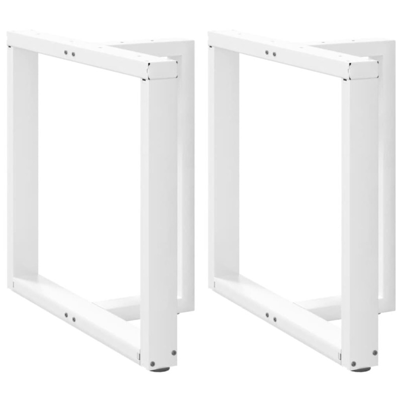 vidaXL Gambe Tavolo Pranzo Forma T 2pz Bianco 70x35x(72-73) cm Acciaio vidaXL Gambe Tavolo Pranzo Forma T 2pz Bianco 70x35x(72-73) cm Acciaio