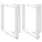 vidaXL Gambe Tavolo Pranzo Forma T 2pz Bianco 70x35x(72-73) cm Acciaio vidaXL Gambe Tavolo Pranzo Forma T 2pz Bianco 70x35x(72-73) cm Acciaio