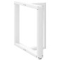 vidaXL Gambe Tavolo Pranzo Forma T 2pz Bianco 70x35x(72-73) cm Acciaio vidaXL Gambe Tavolo Pranzo Forma T 2pz Bianco 70x35x(72-73) cm Acciaio