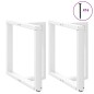 vidaXL Gambe Tavolo Pranzo Forma T 2pz Bianco 70x35x(72-73) cm Acciaio vidaXL Gambe Tavolo Pranzo Forma T 2pz Bianco 70x35x(72-73) cm Acciaio