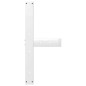 vidaXL Gambe Tavolo Pranzo Forma T 2pz Bianco 70x35x(72-73) cm Acciaio vidaXL Gambe Tavolo Pranzo Forma T 2pz Bianco 70x35x(72-73) cm Acciaio