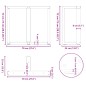 vidaXL Gambe Tavolo Pranzo Forma T 2pz Bianco 70x35x(72-73) cm Acciaio vidaXL Gambe Tavolo Pranzo Forma T 2pz Bianco 70x35x(72-73) cm Acciaio