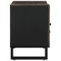 vidaXL Mobile Porta TV Nero 105x33x46 cm in Legno Massello di Mango vidaXL Mobile Porta TV Nero 105x33x46 cm in Legno Massello di Mango