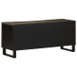 vidaXL Mobile Porta TV Nero 105x33x46 cm in Legno Massello di Mango vidaXL Mobile Porta TV Nero 105x33x46 cm in Legno Massello di Mango