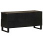 vidaXL Mobile Porta TV Nero 100x33x46 cm in Legno Massello di Mango vidaXL Mobile Porta TV Nero 100x33x46 cm in Legno Massello di Mango