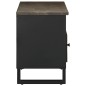 vidaXL Mobile Porta TV Nero 100x33x46 cm in Legno Massello di Mango vidaXL Mobile Porta TV Nero 100x33x46 cm in Legno Massello di Mango