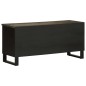 vidaXL Mobile Porta TV Nero 100x33x46 cm in Legno Massello di Mango vidaXL Mobile Porta TV Nero 100x33x46 cm in Legno Massello di Mango