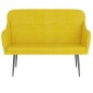 Panca Gialla 110x76x80 cm in Velluto Panca Gialla 110x76x80 cm in Velluto