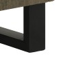 vidaXL Credenza Nera 60x33x75 cm in Legno Massello di Mango