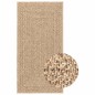 vidaXL Tappeto ZIZUR 100x200 cm Aspetto Iuta per Interni ed Esterni