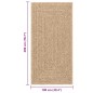 vidaXL Tappeto ZIZUR 100x200 cm Aspetto Iuta per Interni ed Esterni