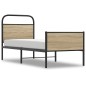 vidaXL Giroletto senza Materasso Rovere Sonoma 75x190 cm in Truciolato