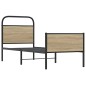 vidaXL Giroletto senza Materasso Rovere Sonoma 75x190 cm in Truciolato