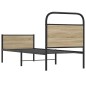 vidaXL Giroletto senza Materasso Rovere Sonoma 75x190 cm in Truciolato