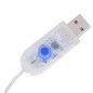 vidaXL Filo di Luci Sferiche 20m 200 LED Bianco Caldo 8 Funzioni