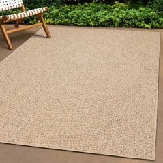 vidaXL Tappeto ZIZUR 240x240 cm Aspetto Iuta per Interni ed Esterni