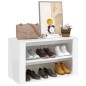 Scarpiera Bianco Lucido 75x35x45 cm in Legno Multistrato Scarpiera Bianco Lucido 75x35x45 cm in Legno Multistrato