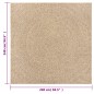 vidaXL Tappeto ZIZUR 240x240 cm Aspetto Iuta per Interni ed Esterni