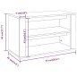 Scarpiera Bianco Lucido 75x35x45 cm in Legno Multistrato Scarpiera Bianco Lucido 75x35x45 cm in Legno Multistrato