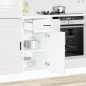 vidaXL Base da Cucina Porto Bianco Lucido in Legno Multistrato vidaXL Base da Cucina Porto Bianco Lucido in Legno Multistrato