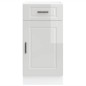 vidaXL Base da Cucina Porto Bianco Lucido in Legno Multistrato vidaXL Base da Cucina Porto Bianco Lucido in Legno Multistrato