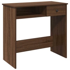 vidaXL Scrivania Rovere Marrone 80x40x75 cm in Legno Multistrato