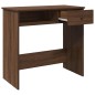 vidaXL Scrivania Rovere Marrone 80x40x75 cm in Legno Multistrato