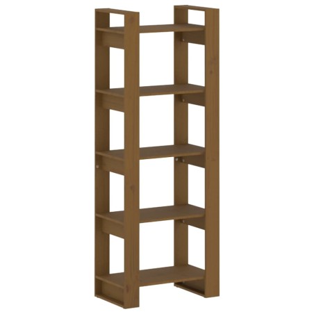 Libreria/Divisorio Marrone Miele 60x35x160 cm Legno Massello
