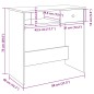 vidaXL Scrivania Rovere Marrone 80x40x75 cm in Legno Multistrato