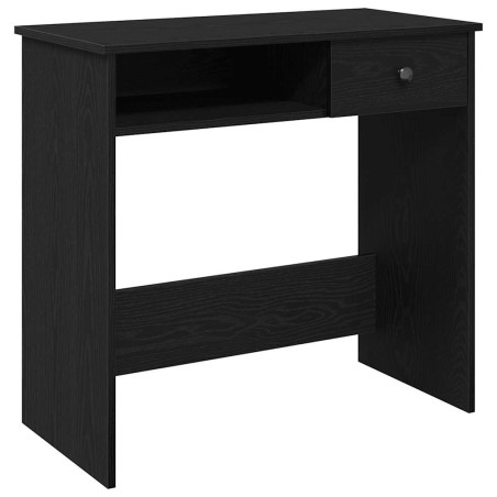 vidaXL Scrivania Nera 80x40x75 cm in Legno Multistrato