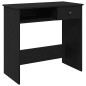 vidaXL Scrivania Nera 80x40x75 cm in Legno Multistrato