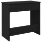 vidaXL Scrivania Nera 80x40x75 cm in Legno Multistrato