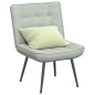 vidaXL Sedia Relax 64x74x84 cm Grigio Chiaro in Velluto vidaXL Sedia Relax 64x74x84 cm Grigio Chiaro in Velluto