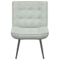 vidaXL Sedia Relax 64x74x84 cm Grigio Chiaro in Velluto vidaXL Sedia Relax 64x74x84 cm Grigio Chiaro in Velluto
