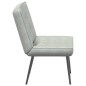 vidaXL Sedia Relax 64x74x84 cm Grigio Chiaro in Velluto vidaXL Sedia Relax 64x74x84 cm Grigio Chiaro in Velluto