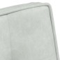 vidaXL Sedia Relax 64x74x84 cm Grigio Chiaro in Velluto vidaXL Sedia Relax 64x74x84 cm Grigio Chiaro in Velluto