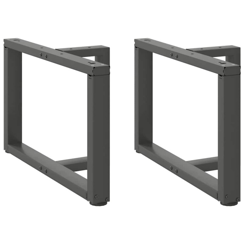 vidaXL Gambe Tavolino Caffè a T 2 pz Antracite 60x25x(42-43)cm Acciaio vidaXL Gambe Tavolino Caffè a T 2 pz Antracite 60x25x(42-43)cm Acciaio