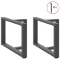 vidaXL Gambe Tavolino Caffè a T 2 pz Antracite 60x25x(42-43)cm Acciaio vidaXL Gambe Tavolino Caffè a T 2 pz Antracite 60x25x(42-43)cm Acciaio
