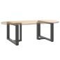 vidaXL Gambe Tavolino Caffè a T 2 pz Antracite 60x25x(42-43)cm Acciaio vidaXL Gambe Tavolino Caffè a T 2 pz Antracite 60x25x(42-43)cm Acciaio