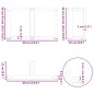 vidaXL Gambe Tavolino Caffè a T 2 pz Antracite 60x25x(42-43)cm Acciaio vidaXL Gambe Tavolino Caffè a T 2 pz Antracite 60x25x(42-43)cm Acciaio