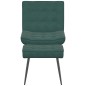 vidaXL Poltrona Relax con Poggiapiedi Verde Scuro in Velluto vidaXL Poltrona Relax con Poggiapiedi Verde Scuro in Velluto