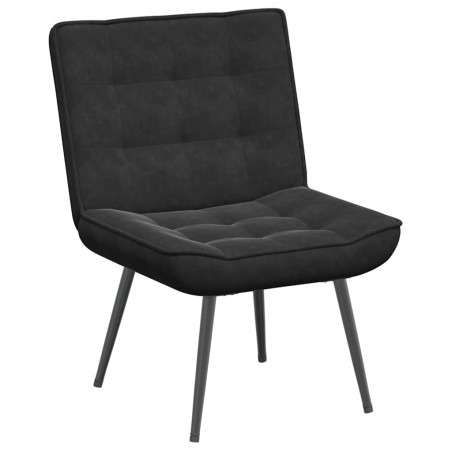 vidaXL Poltrona Relax 64x74x84 cm Nera in Velluto