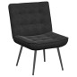 vidaXL Poltrona Relax 64x74x84 cm Nera in Velluto