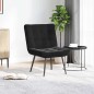 vidaXL Poltrona Relax 64x74x84 cm Nera in Velluto