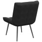 vidaXL Poltrona Relax 64x74x84 cm Nera in Velluto