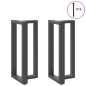 vidaXL Gambe Tavolo Bar Forma T 2 pz Antracite 40x35x(90-91)cm Acciaio vidaXL Gambe Tavolo Bar Forma T 2 pz Antracite 40x35x(90-91)cm Acciaio