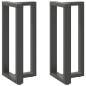 vidaXL Gambe Tavolo Bar Forma T 2 pz Antracite 40x35x(90-91)cm Acciaio vidaXL Gambe Tavolo Bar Forma T 2 pz Antracite 40x35x(90-91)cm Acciaio
