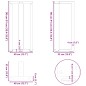 vidaXL Gambe Tavolo Bar Forma T 2 pz Antracite 40x35x(90-91)cm Acciaio vidaXL Gambe Tavolo Bar Forma T 2 pz Antracite 40x35x(90-91)cm Acciaio
